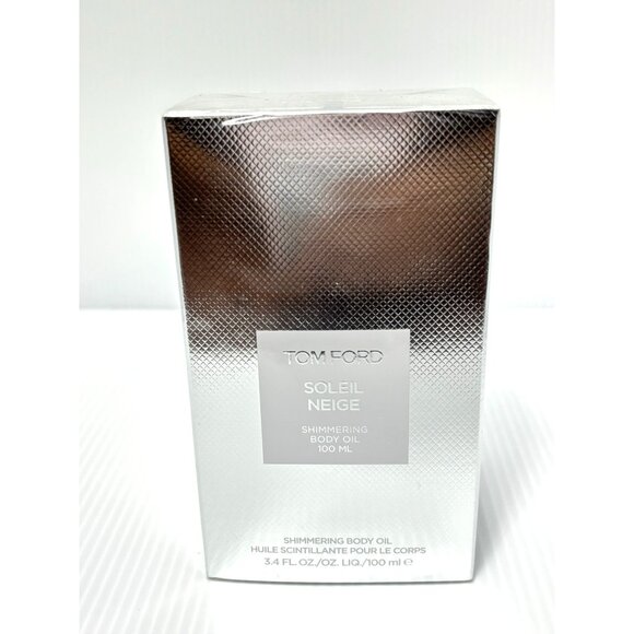 Tom Ford Soleil Neige Shimmering Body Oil Spray Silver 100mL New - Picture 1 of 6